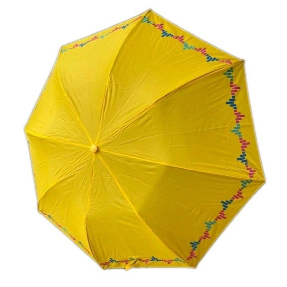 Bundle Lot of 2 Vintage 1980s AVON FASHION UMBRELLA Canary Yellow NEW OLD STOCK - Picture 1 of 6